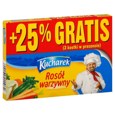 Kucharek Bulion Warzywny 4.23 Oz - 4.23 Oz - Image 1