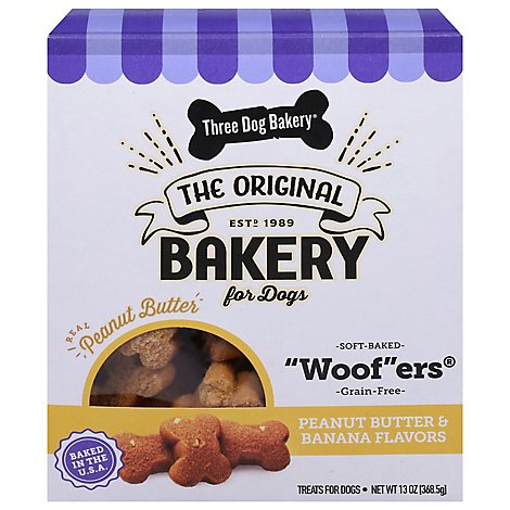 Three Dog Bakery Gluten Free Woofers - 13 Oz