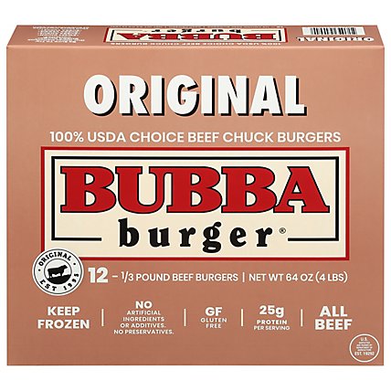 Bubba Burger Original - 4 Lb - Image 2