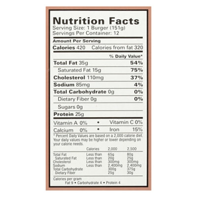 Bubba Burger Original - 4 Lb - Image 4