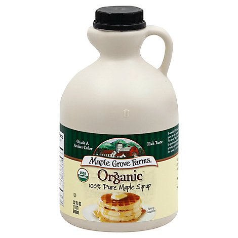 Maple Grove Farms Organic Pure Syrup - 32 Oz