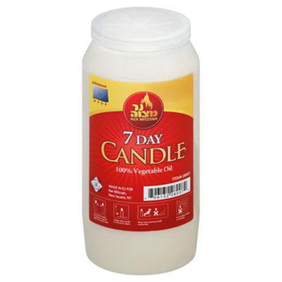 Ner Mitz 7 Day Plastic Candle - 1 Each