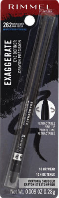 Rimmel Exaggerate Eye Definer - Blackest Black - .1 Oz