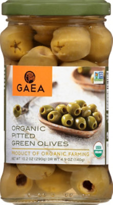 Gaea Organic Green Olives - 4.9 Oz - Image 2