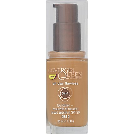 Covergirl Queen Collection All Day Flawless Foundation Classic Bronze 1 Fz - 1Oz - Image 2
