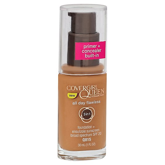 Covergirl Queen Collection All Day Flawless Foundation  Spf 20 Brulee 1 Fz - 1Oz