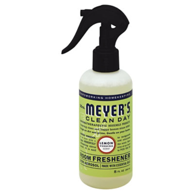 Mrs. Meyers Clean Day Room Freshener Lemon Verbena Scent 8 ounce spray bottle