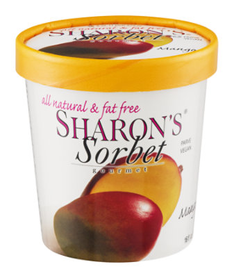 Sharons Mango Sorbet - 16 Oz - Image 1