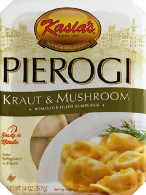 Kasia Sauerkraut Mushroom Pierogi - 14 Oz - Image 2