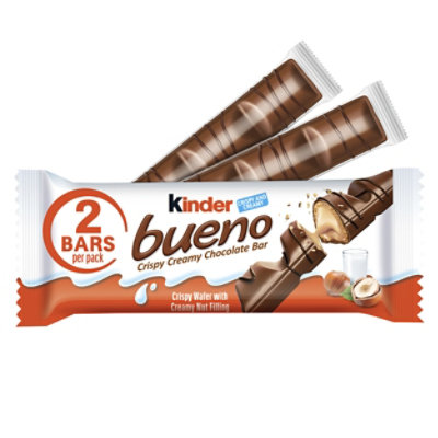 Kinder Bueno Milk Chocolate and Hazelnut Cream 2 Chocolate Bars - 1.5 Oz - Image 2