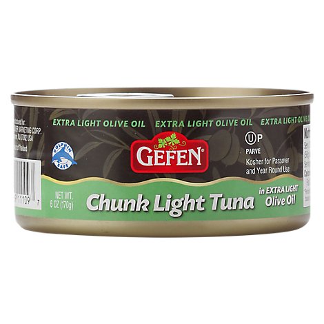 Gefen Chunk Light Tuna In Extra Light Olive Oil - 6 Oz