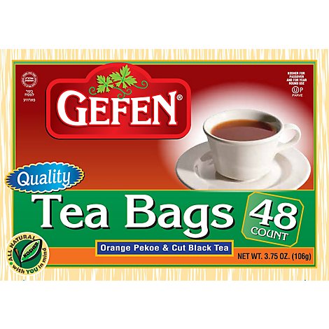 Gefen Tea Bags - 48 Count