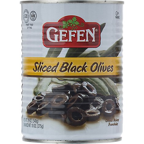 Gefen Sliced Black Olives - 19 Oz