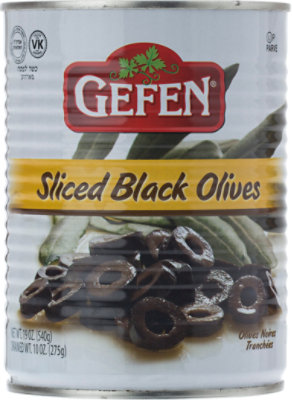 Gefen Sliced Black Olives - 19 Oz