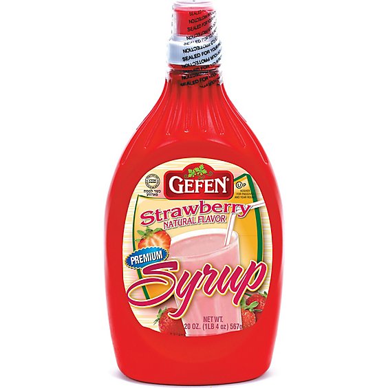 Gefen Strawberry Syrup - 20 Oz
