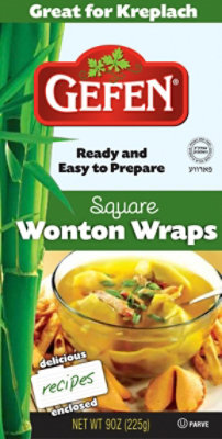 Gefen Wraps Wonton Square - 24 Oz - tomthumb
