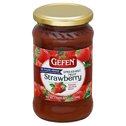 Gefen Jam Strawberry - 12 Oz - Image 1