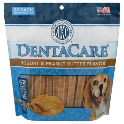 American Kennel Club Dentacare Peanut Butter 7 Yogurt Dog Sticks - 20 Count  - Randalls