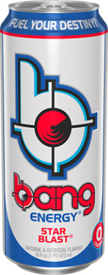 Bang Performance Beverage Brain And Body Fuel Super Creatine Star Blast Can - 16 Fl. Oz. - Image 2