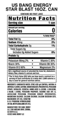 Bang Energy Star Blast - 16 Fl. Oz. - Image 2