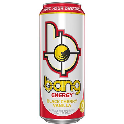 Bang Performance Beverage Brain And Body Fuel Super Creatine Black Cherry Vanilla - 16 Fl. Oz. - Image 2