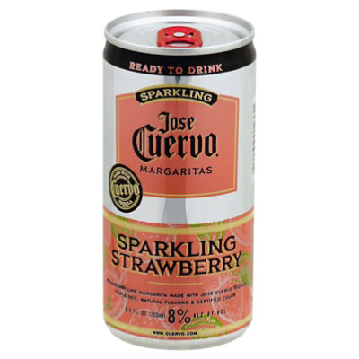 Jose Cuervo Lime Strawberry Margarita Cans - 200 Ml