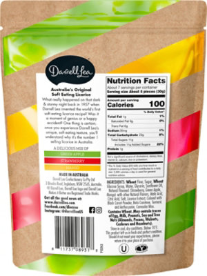 Darrell Lea Mixed Fruit Flavored Soft Australian Licorice - 7 Oz - Image 6