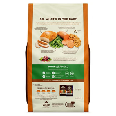 Supreme Source Dog Food Grain Free Turkey Meal And Sweet Potato Bag - 22 Lb - Image 2