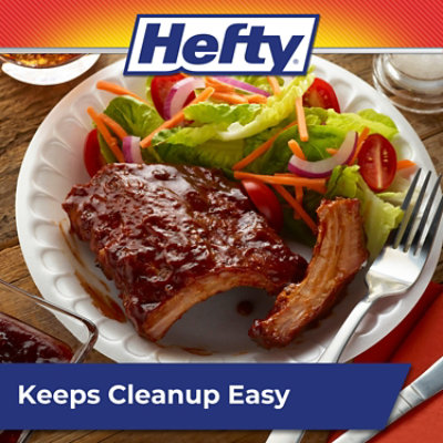 Hefty 8 7/8 Inch Foam Plate - 130 Count - Image 4