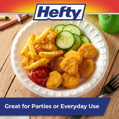Hefty 8 7/8 Inch Foam Plate - 130 Count - Image 5