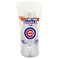 Hefty Party Cups 18 Ounce MLB Cubs Bag - 18 Count - Image 1