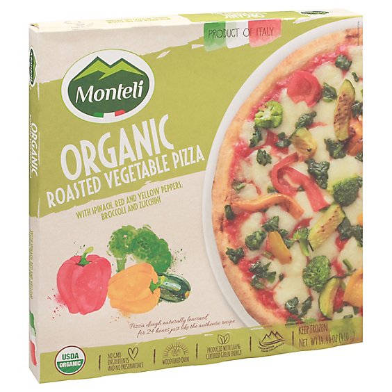 Monteli Pizza Organic Wf Rst Ve Frozen - 14.46 Oz