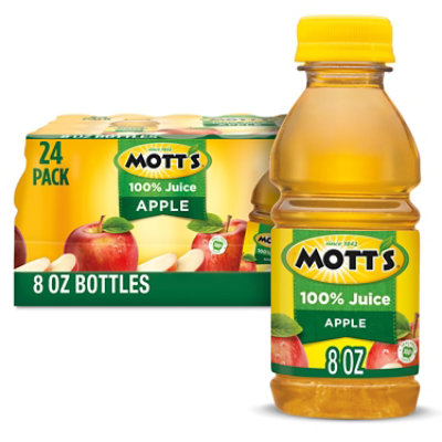 Mott's 100% Juice Fruit Punch Juice, 8 fl oz, 6 Count Bottles 