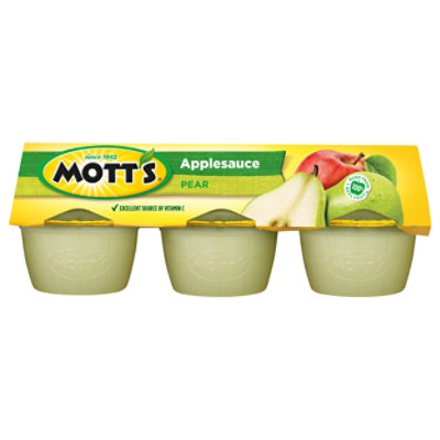 Motts Apple Pear Sauce Plastic Cups - 6-4 Oz - Image 3