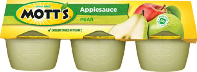 Motts Apple Pear Sauce Plastic Cups - 6-4 Oz - Image 2