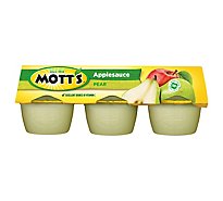 Motts Apple Pear Sauce Plastic Cups - 6-4 Oz