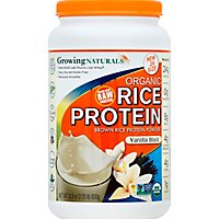 Growing Naturals Vanilla Rice Protein Powder - 32.8 Oz - Image 2
