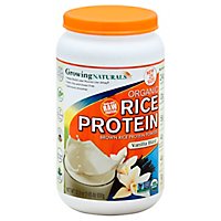 Growing Naturals Vanilla Rice Protein Powder - 32.8 Oz - Image 1