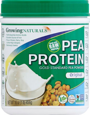 Growing Natural Protein Powder Pea Ylw - 1 Lb - Image 2