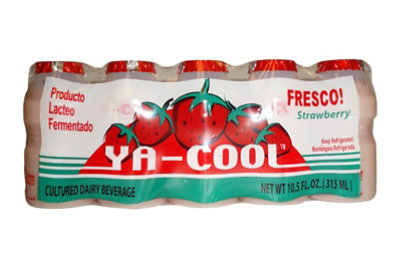 Ya-Cool Cultured Dairy Beverage Strawberry 5 Count - 10.5 Oz - Image 1