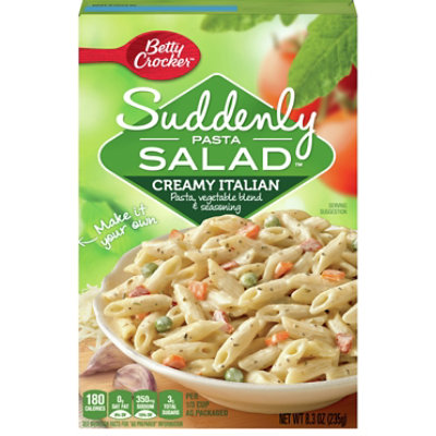 Betty Crocker Suddnely Salad Creamy Italian Pastea Side Dish - 8.3 Oz