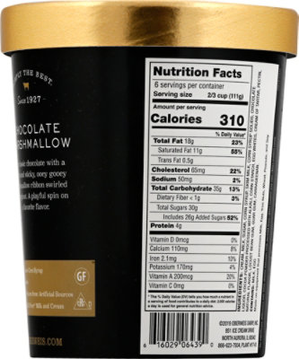 Oberweis Chocolate Marshmallow Ice Cream - 32 Oz - Image 6