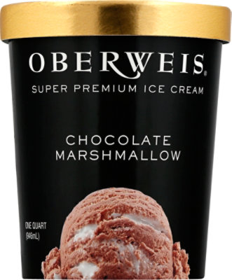 Oberweis Chocolate Marshmallow Ice Cream - 32 Oz - Image 2