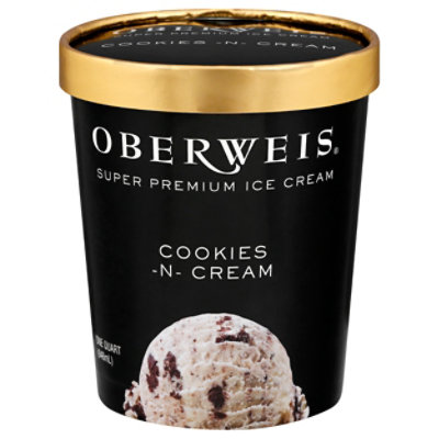 Oberweis Cookies N Cream Ice Cream - 32 Oz - Image 3