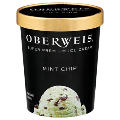 Oberweis Mint Chip Ice Cream - 32 Oz - Image 3