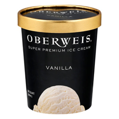 Oberweis Vanilla Ice Cream - 32 Oz - kingsfoodmarkets
