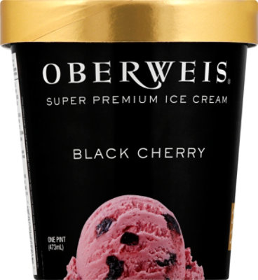 Oberweis Black Cherry Ice Cream - 16 Oz - Image 2