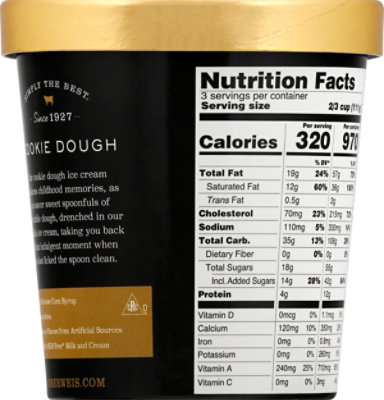 Oberweis Cookie Dough Ice Cream - 16 Oz - Image 6