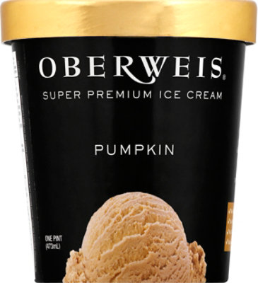 Oberweis Pumpkin Ice Cream - 16 Oz - Image 2