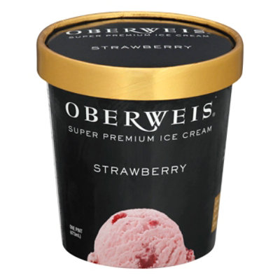 Oberweis Strawberry Ice Cream - 16 Oz - Image 3